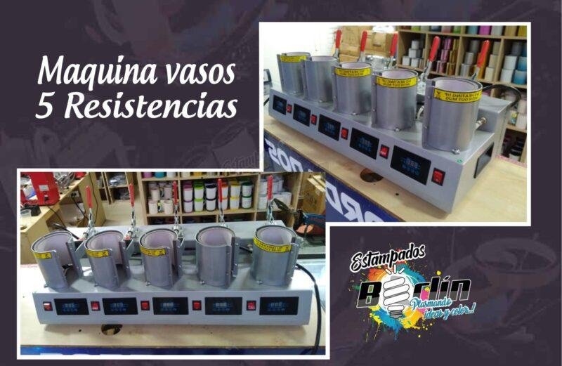 Máquina de Vasos 5 Resistencias